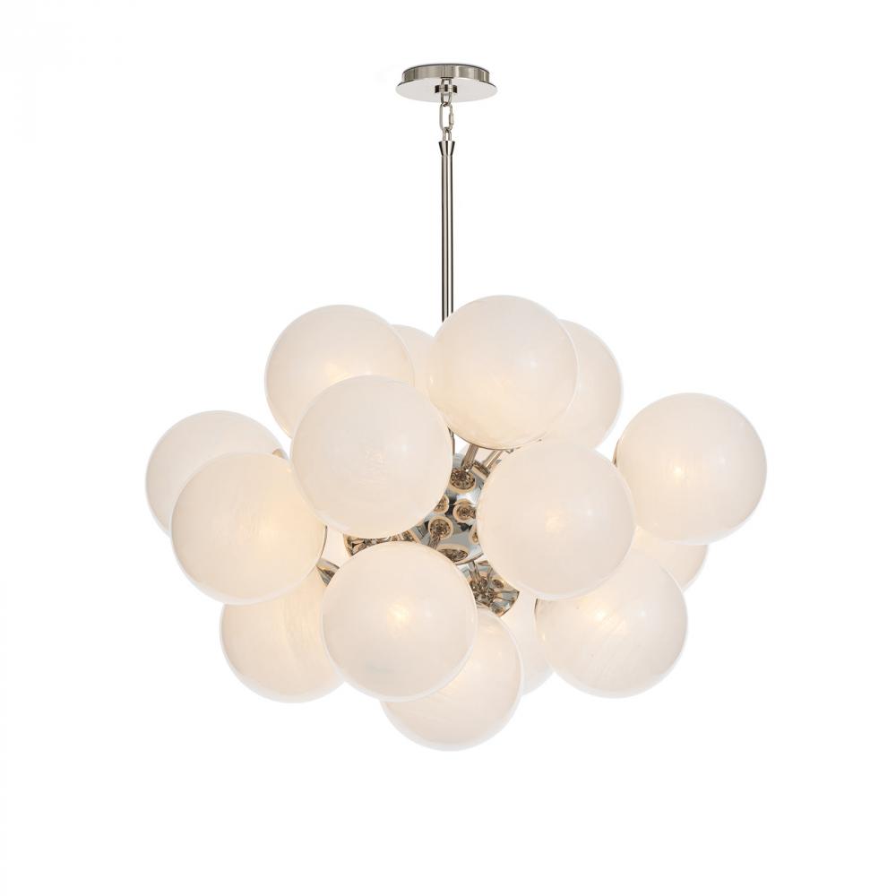 Regina Andrew Shine Chandelier (Polished Nickel with Swirl Glass)