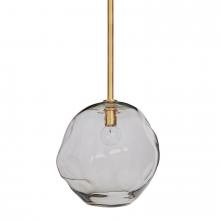 Regina Andrew 16-1088NB - Regina Andrew Molten Pendant Large With Smoke Glass (Natural Brass)