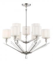 Minka Metropolitan N7389-613 - Sutton - 9 Light Chandelier, a Robin Baron Design