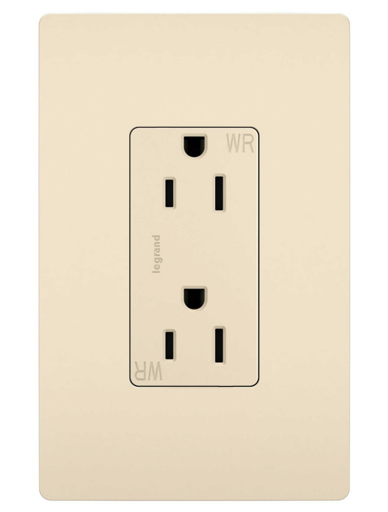 radiant Outdoor Outlet, Light Almond (10 pack)
