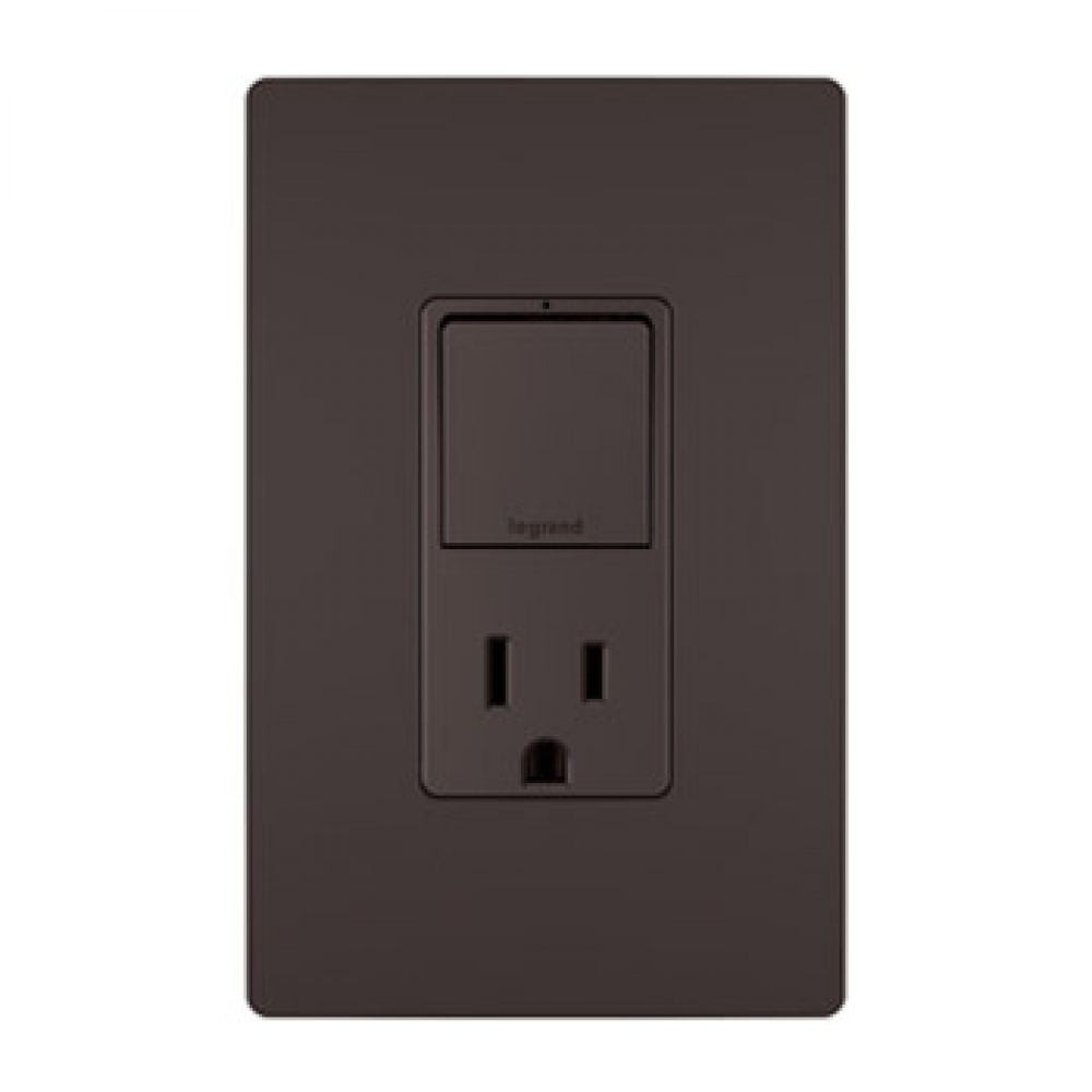 radiant Single-Pole/3-Way Switch with 15A Tamper-Resistant Outlet
