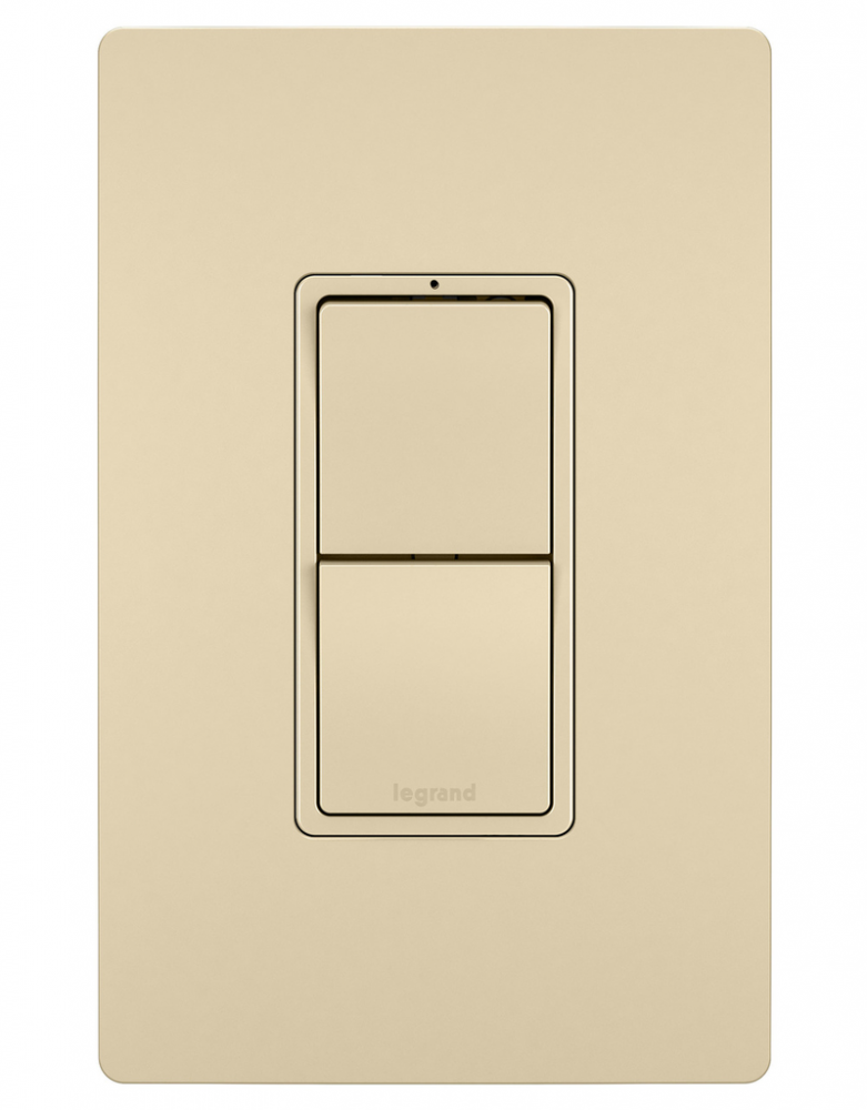 radiant Two Single Pole/3-Way Switches, Ivory