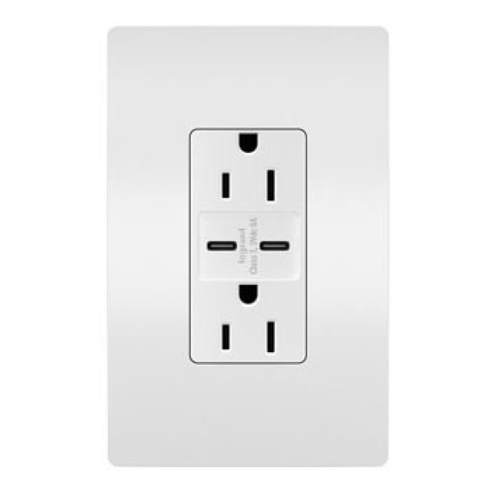 radiant 15A Tamper-Resistant Ultra-Fast USB Type C/C Outlet, White (10 pack)