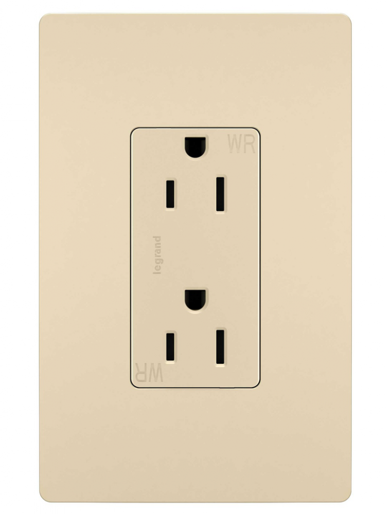 radiant Outdoor Outlet, Ivory (10 pack)