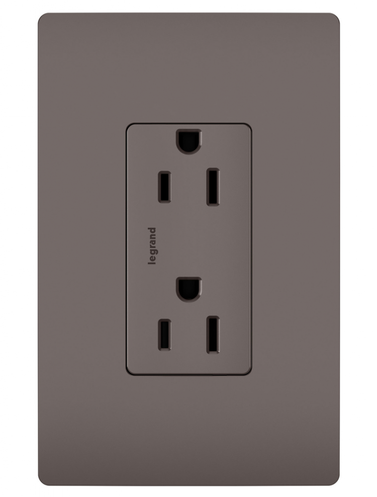 radiant Tamper-Resistant Outlet, Brown (10 pack)