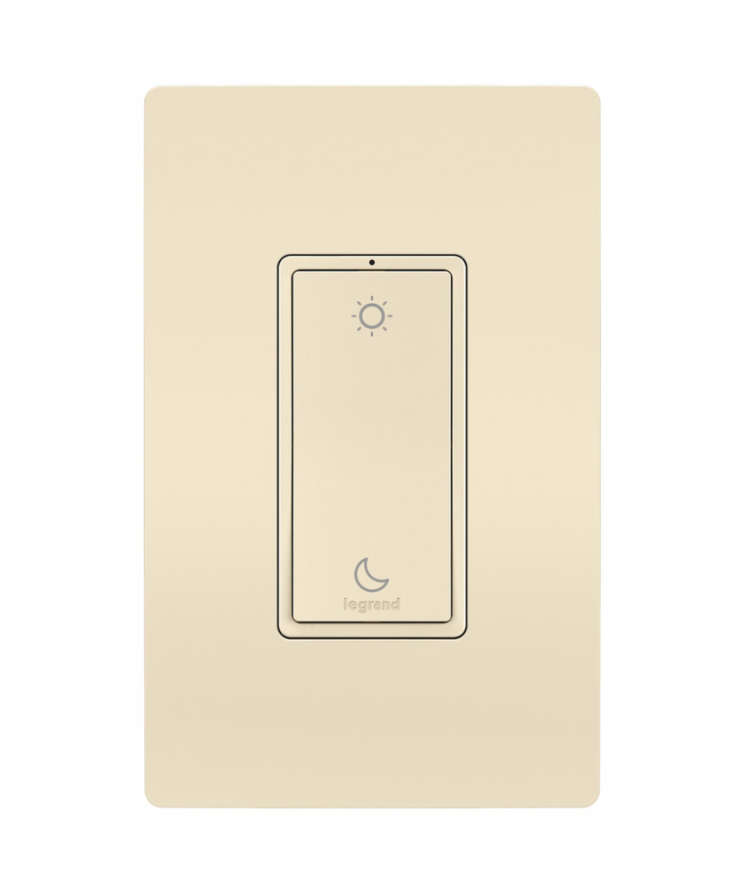 radiant Wake/Sleep Wireless Smart Switch with Netatmo, Light Almond