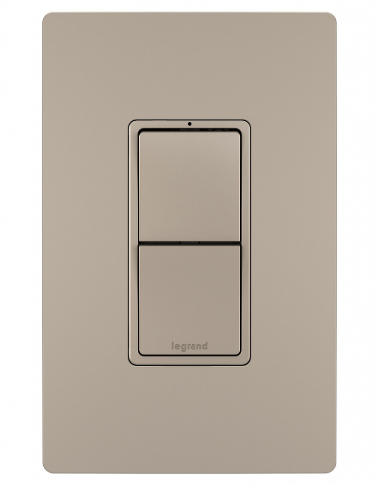 radiant Two Single Pole/3-Way Switches, Nickel
