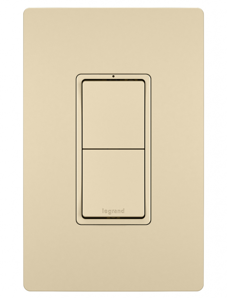 radiant Two Single-Pole Switches, Ivory