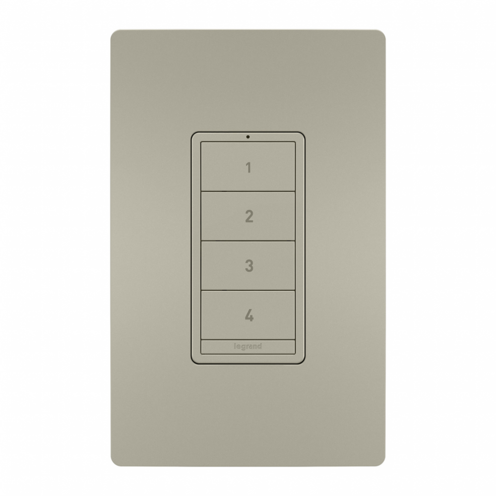 radiant Wireless 4 Button Smart Scene Controller with Netatmo, Nickel