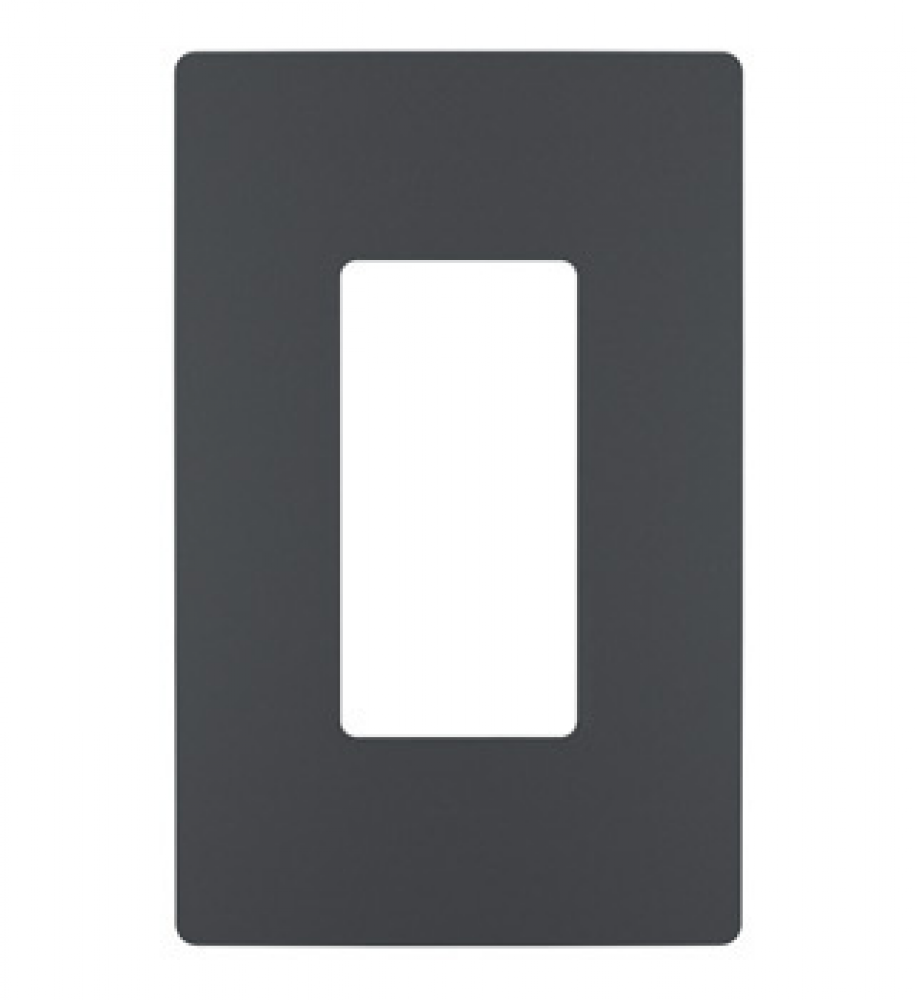 radiant One-Gang Screwless Wall Plate, Graphite, CC