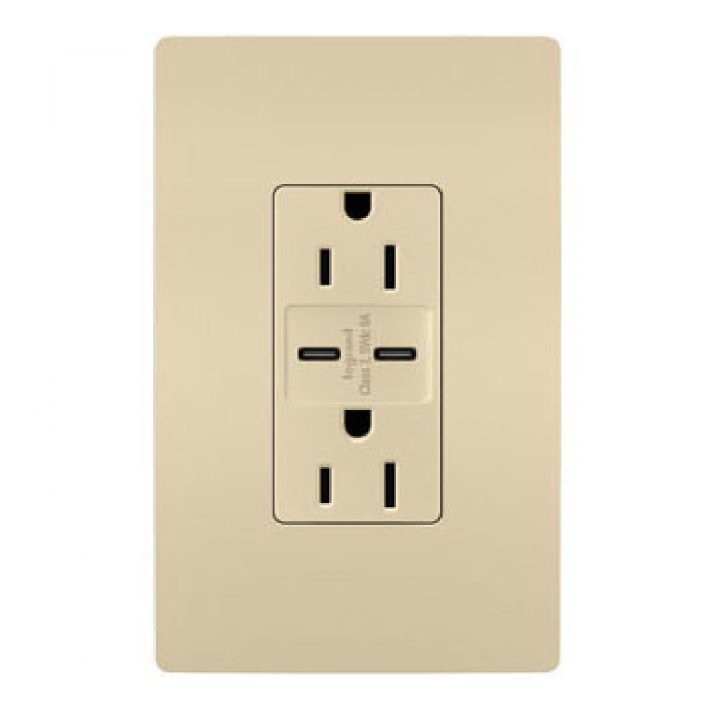 radiant 15A Tamper-Resistant Ultra-Fast USB Type C/C Outlet, Ivory (10 pack)