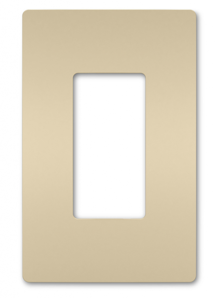 radiant One-Gang Screwless Wall Plate, Ivory