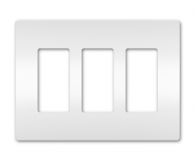 Legrand Radiant RWP263W - radiant Three-Gang Screwless Wall Plate, White