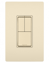 Legrand Radiant RCD113LA - radiant Two Single-Pole Switches and Single Pole/3-Way Switch, Light Almond