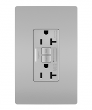 Legrand Radiant 2097TRWRGRY - radiant Tamper-Resistant Weather-Resistant 20A Duplex Self-Test GFCI Receptacles with SafeLock