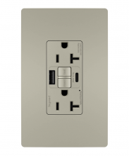 Legrand Radiant 2097TRUSBACNIC4 - radiant Tamper-Resistant 20A Duplex Self-Test GFCI Receptacles with SafeLock Protection