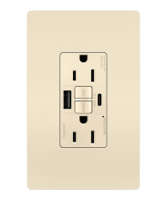 Legrand Radiant 1597TRUSBACLA - radiant Tamper-Resistant 15A Duplex Self-Test GFCI Receptacles with SafeLock Protection