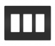 Legrand Radiant RWP263BK - radiant Three-Gang Screwless Wall Plate