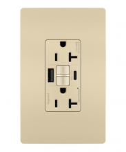 Legrand Radiant 2097TRUSBACI - radiant Tamper-Resistant 20A Duplex Self-Test GFCI Receptacles with SafeLock Protection
