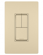 Legrand Radiant RCD113I - radiant Two Single-Pole Switches and Single Pole/3-Way Switch, Ivory