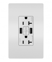 Legrand Radiant 2097TRUSBAAW - radiant Tamper-Resistant 20A Duplex Self-Test GFCI Receptacles with SafeLock Protection