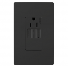 Legrand Radiant 1597TRSGLBK - radiant Tamper-Resistant 15A Simplex Self-Test GFCI Receptacles with SafeLock Protection, Black (10 pack)
