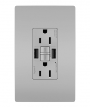 Legrand Radiant 1597TRUSBAAGRY - radiant Tamper-Resistant 15A Duplex Self-Test GFCI Receptacles with SafeLock Protection