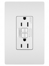 Legrand Radiant 1597NTLTRW - radiant Tamper-Resistant 15A Duplex Self-Test GFCI Receptacles with SafeLock Protection & Night LT