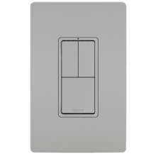 Legrand Radiant RCD113GRY - radiant Two Single-Pole Switches and Single Pole/3-Way Switch, Gray