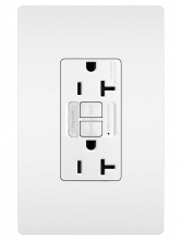 Legrand Radiant 2097NTLTRW - radiant Tamper-Resistant 20A Duplex Self-Test GFCI Receptacles with SafeLock Protection & Night LT
