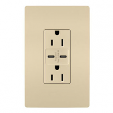 Legrand Radiant R26USBCC6I - radiant 15A Tamper-Resistant Ultra-Fast USB Type C/C Outlet, Ivory (10 pack)