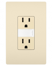 Legrand Radiant NTL885TRLACC6 - radiant 15A Tamper-Resistant Outlet with Night Light, Light Almond (6 pack)