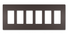 Legrand Radiant RWP266DB - radiant Six-Gang Screwless Wall Plate, Dark Bronze