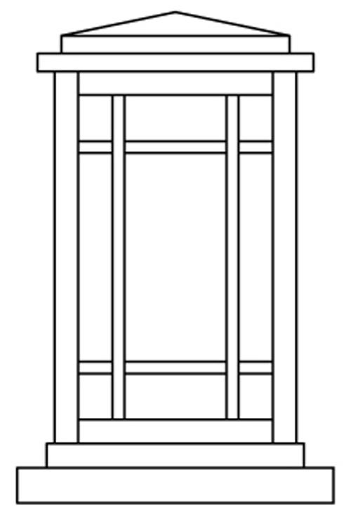 6" avenue column mount