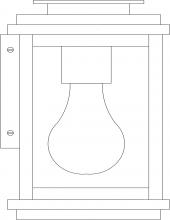 Arroyo Craftsman BOW-5DD-RC - 5" Bournemouth Wall Mount