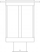 Arroyo Craftsman SAP-9CR-MB - 9" Santorini Post Mount
