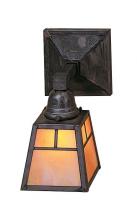 Arroyo Craftsman AS-1TTN-P - a-line shade one light sconce with t-bar overlay