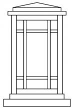 Arroyo Craftsman AVC-6GW-MB - 6" avenue column mount