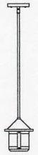Arroyo Craftsman BSH-6SM-BZ - 6" berkeley short body stem hung pendant