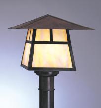 Arroyo Craftsman CP-15HRM-MB - 15" carmel post mount with hillcrest overlay