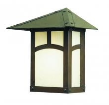 Arroyo Craftsman EW-7TCS-MB - 7" evergreen flush wall mount with t-bar overlay