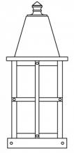 Arroyo Craftsman HC-6WO-MB - 6" hartford column mount