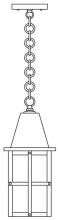 Arroyo Craftsman HH-6AM-RB - 6" hartford  pendant