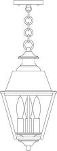 Arroyo Craftsman INH-8MRCLR-AC - 8" inverness pendant with metal roof