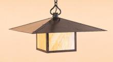 Arroyo Craftsman MH-30CLAM-RB - 30" monterey pendant with cloud lift overlay