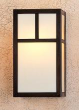 Arroyo Craftsman MS-12EWO-BZ - 12" mission sconce without overlay (empty)