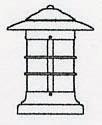 Arroyo Craftsman NC-9F-P - 9" newport column mount