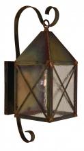 Arroyo Craftsman NOB-6TN-BK - 6" nottingham wall mount