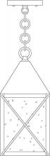 Arroyo Craftsman NOH-6WO-RC - 6" nottingham pendant