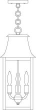 Arroyo Craftsman ORH-8RM-AC - 8" orpington pendant